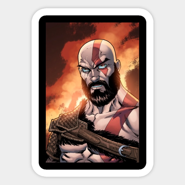 God Of War Sticker by AnthonyFigaro1